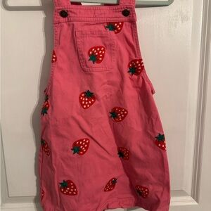 Pink Strawberry Kids Overalls